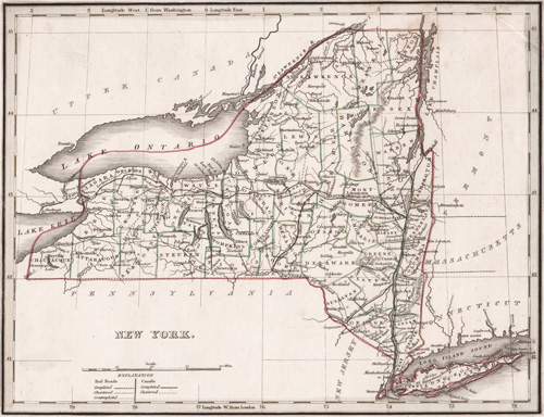 NEW YORK 1835 MAP